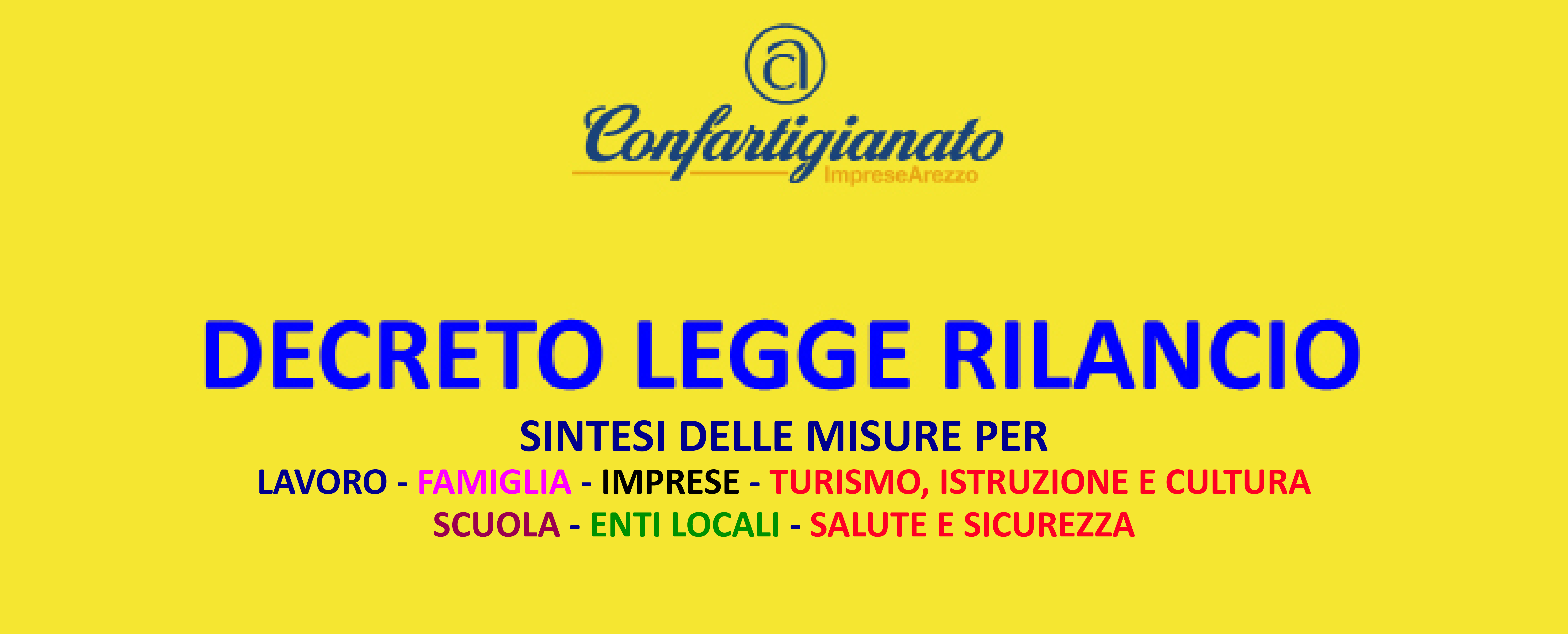 Decreto Legge Rilancio Testo E Sintesi Del Provvedimento Adottato