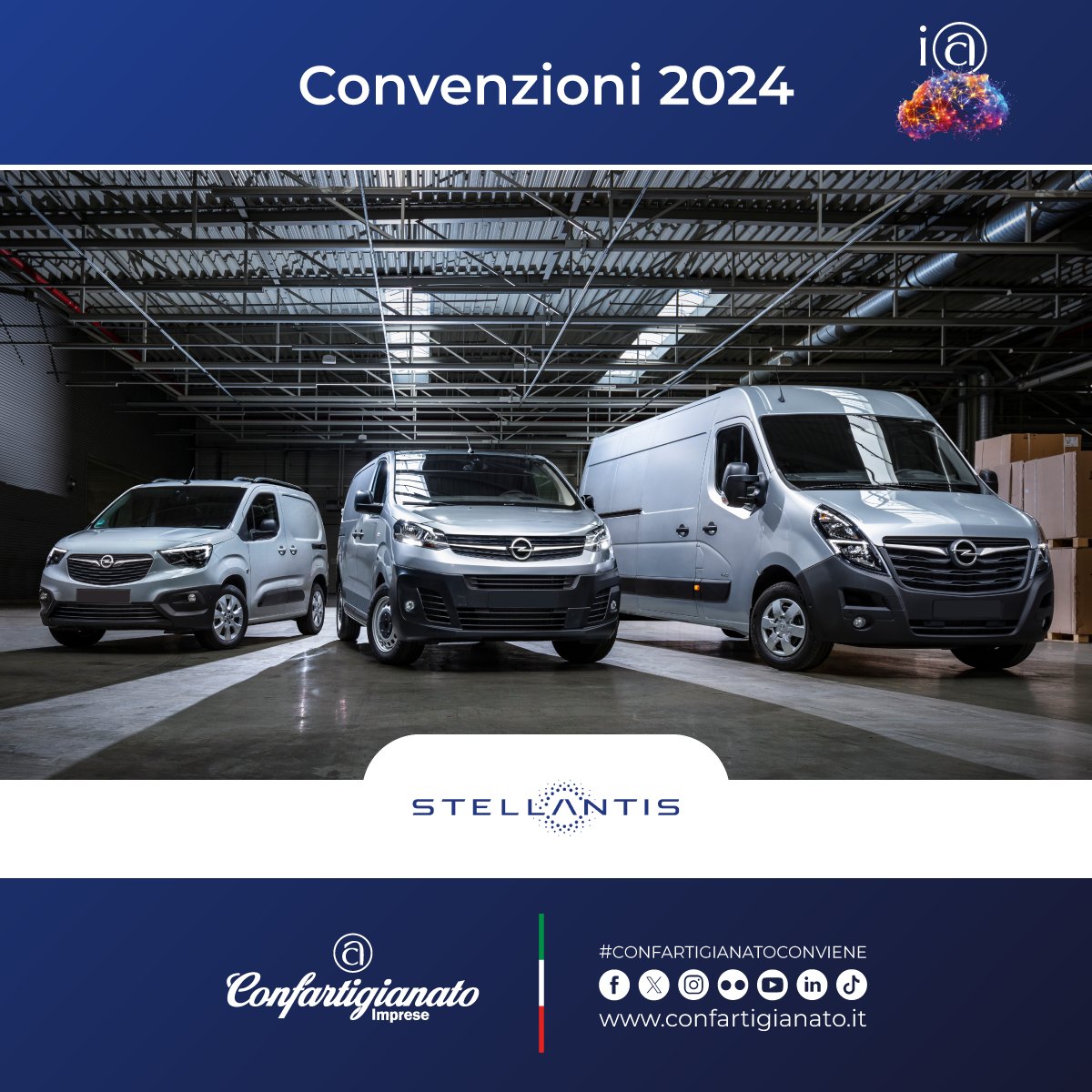 Acquisto autovetture. Convenzione tra FCA Stellantis e Confartigianato