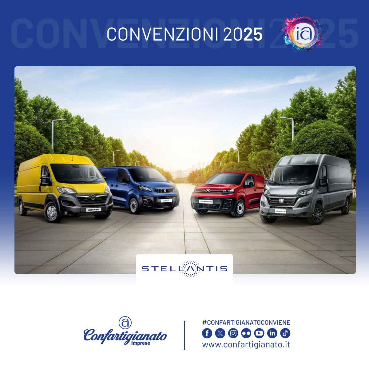 Acquisto autovetture. Convenzione tra FCA Stellantis e Confartigianato