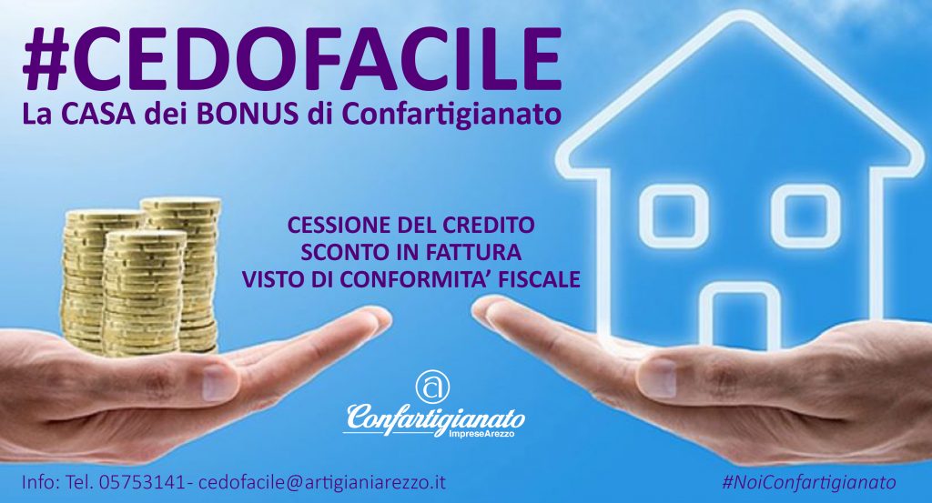 #CEDOFACILE: La CASA dei BONUS di Confartigianato