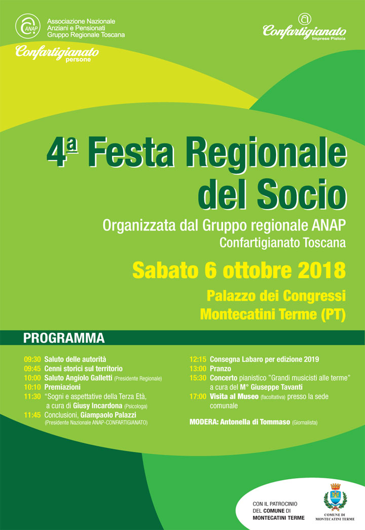 Festa gegionale del socio Anap